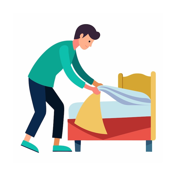 Vettore illustrazione vettoriale del concetto di attività umana quotidiana