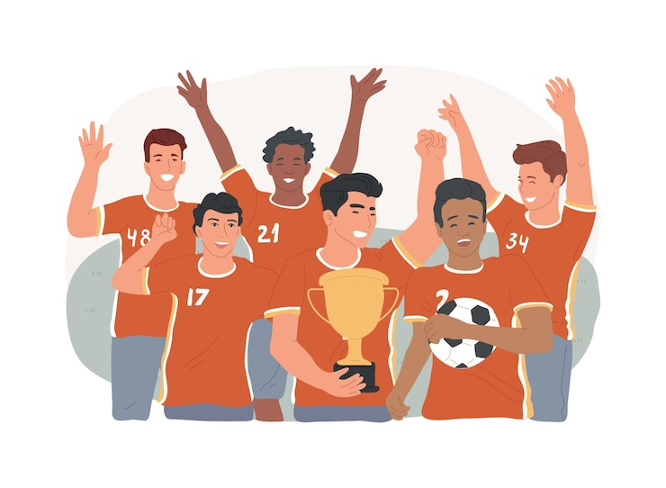 Vettore illustrazione vettoriale del concetto isolato del calcio