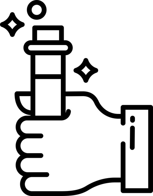 Illustrazione vettoriale del contorno dell'esperimento