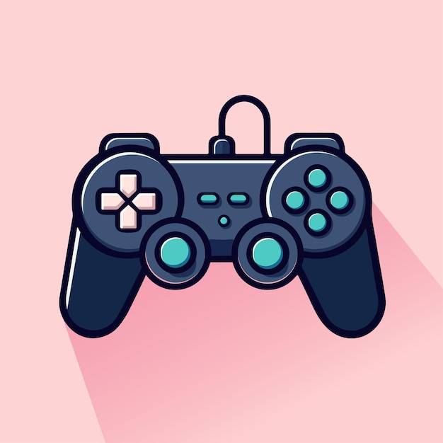 Illustrazione vettoriale del controller del gamepad vettoriale