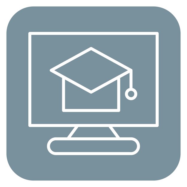 Illustrazione vettoriale del corso online