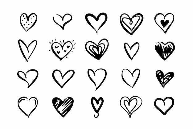 Illustrazione vettoriale del cuore Bundle