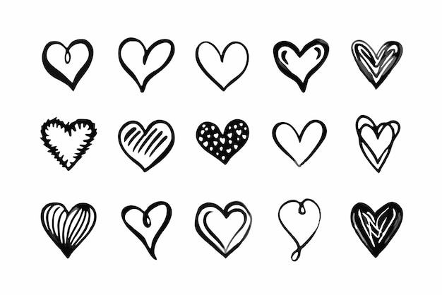 Illustrazione vettoriale del cuore Bundle