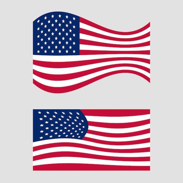 Illustrazione vettoriale del disegno della bandiera americana