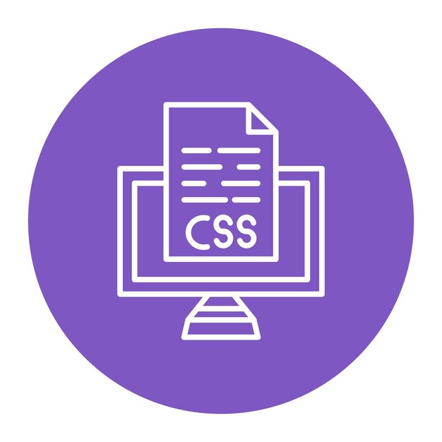 Illustrazione vettoriale del file Css