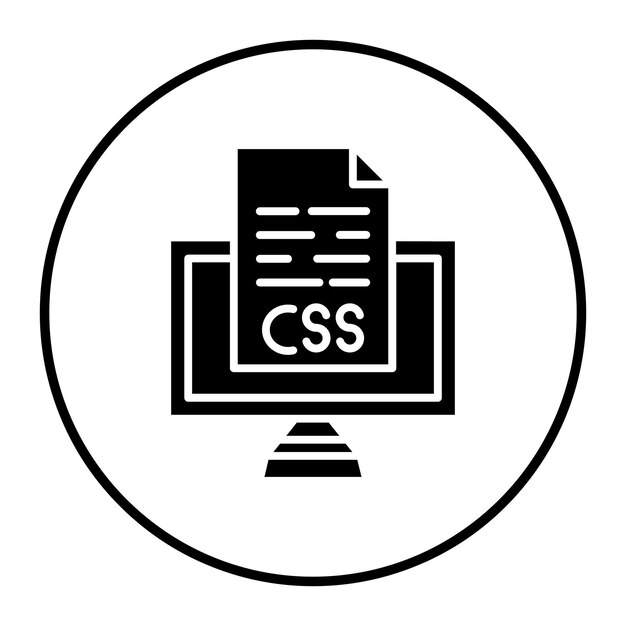 Illustrazione vettoriale del file Css