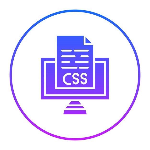 Illustrazione vettoriale del file Css