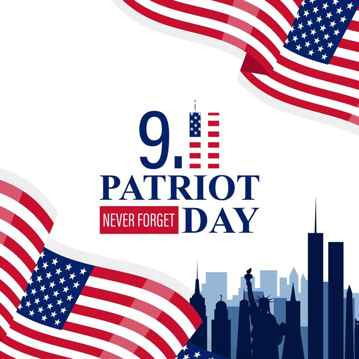 Vettore illustrazione vettoriale del giorno del patriota 9 11