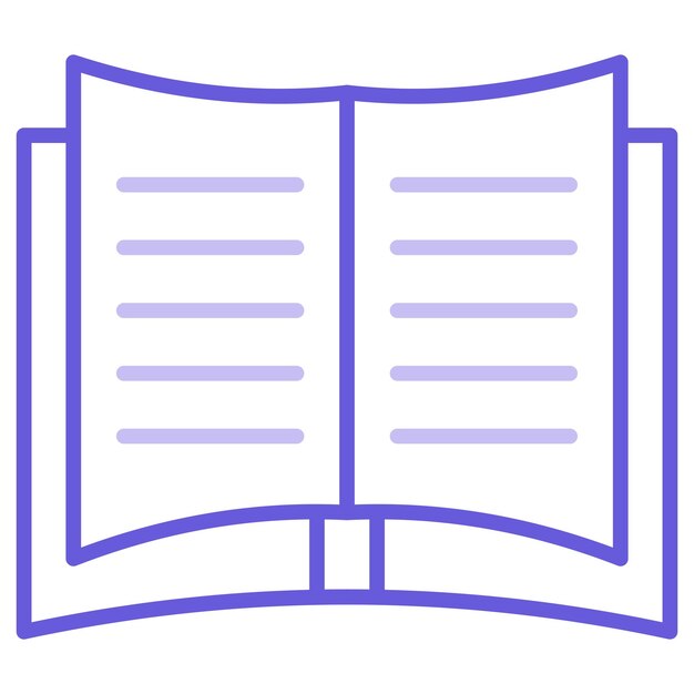 Illustrazione vettoriale del libro aperto