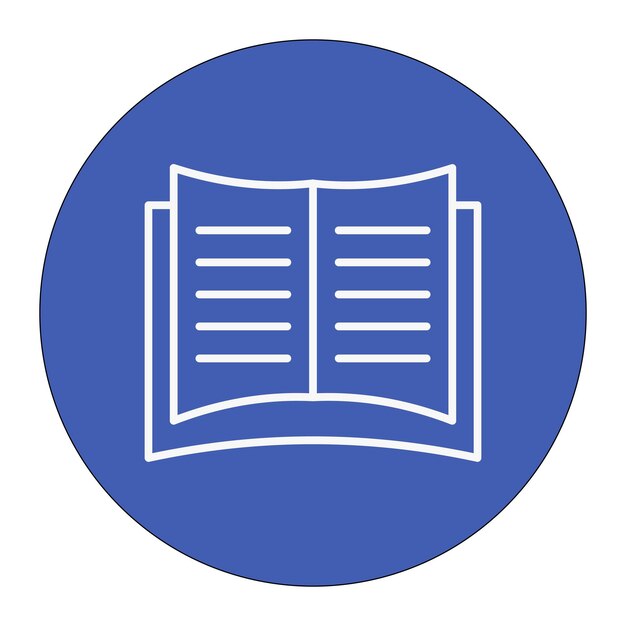 Illustrazione vettoriale del libro aperto