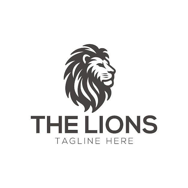 illustrazione vettoriale del logo della testa di leone