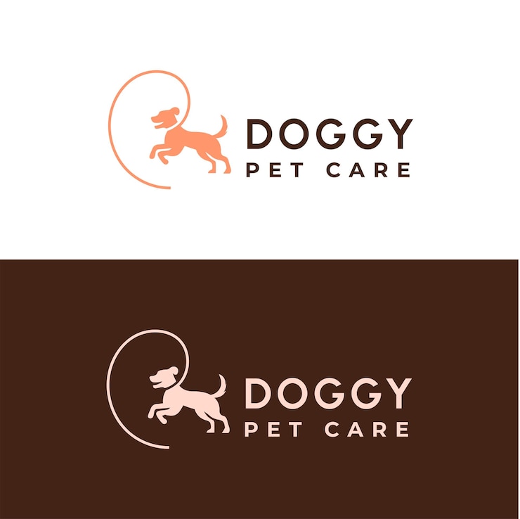 illustrazione vettoriale del logo di Creative Pet Care Dog