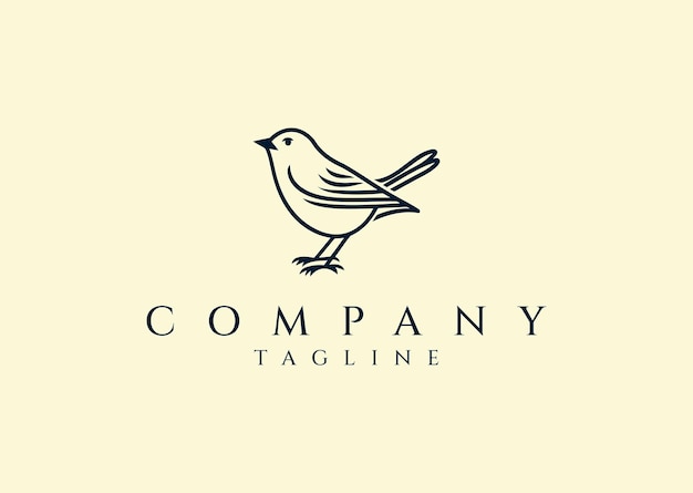 Illustrazione vettoriale del logo di Cute Bird