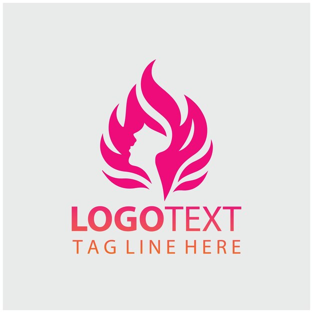Illustrazione vettoriale del logo di Flaming Lady
