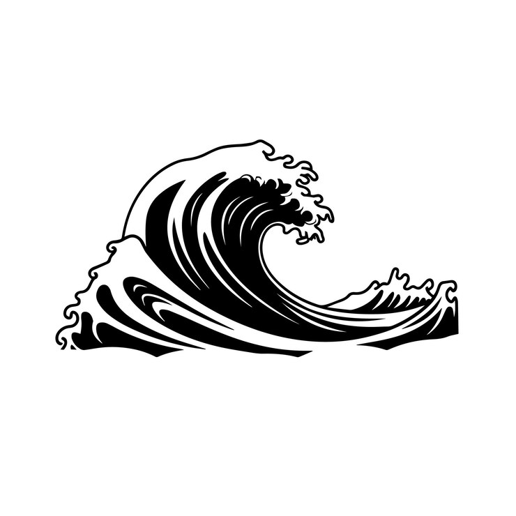 Vettore illustrazione vettoriale del logo dynamic wave icon and sign