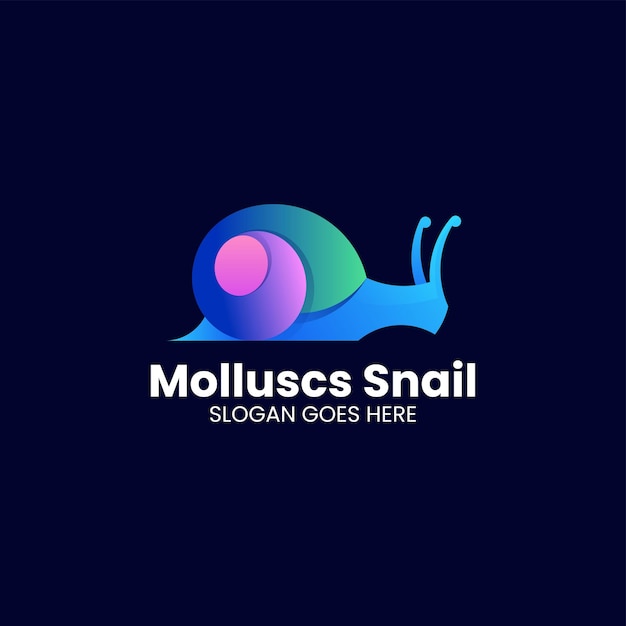 Illustrazione vettoriale del logo Snail Gradient Colorful Style