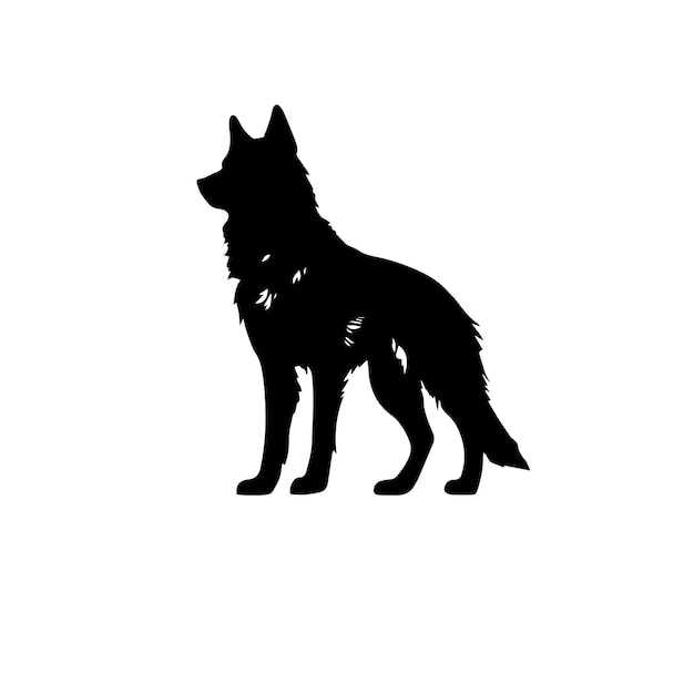 illustrazione vettoriale del lupo