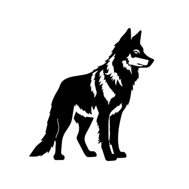illustrazione vettoriale del lupo