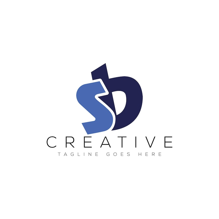 Vettore illustrazione vettoriale del modello di disegno del logo letter sb