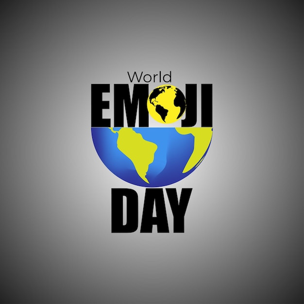 Illustrazione vettoriale del modello di feed della storia dei social media del World Emoji Day 17 luglio