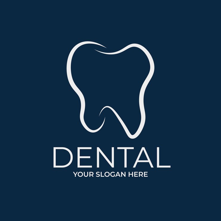 Vettore illustrazione vettoriale del modello di progettazione del logo dentale con un'idea creativa