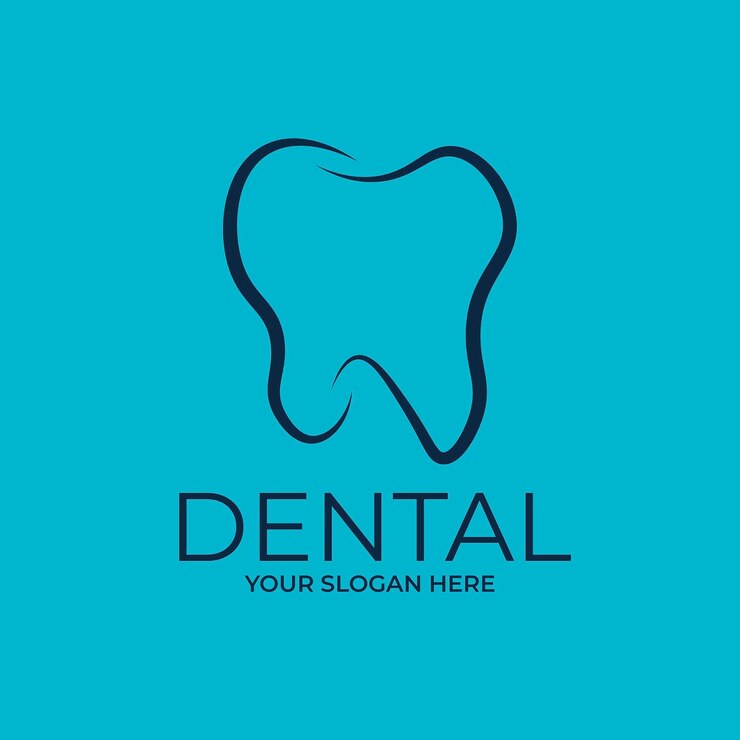 Vettore illustrazione vettoriale del modello di progettazione del logo dentale con un'idea creativa