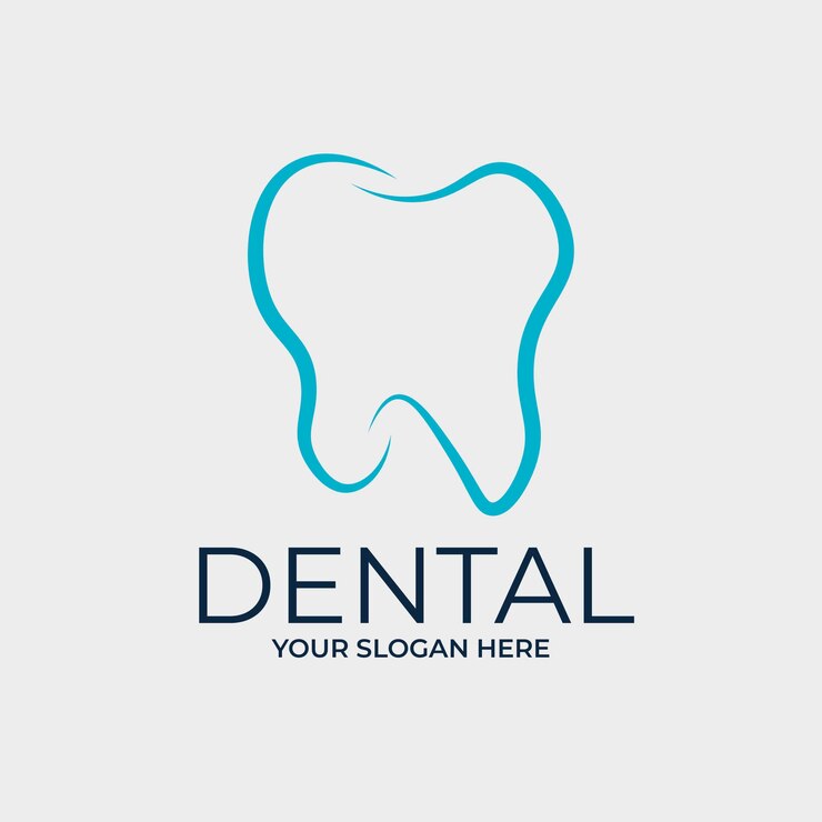 Vettore illustrazione vettoriale del modello di progettazione del logo dentale con un'idea creativa