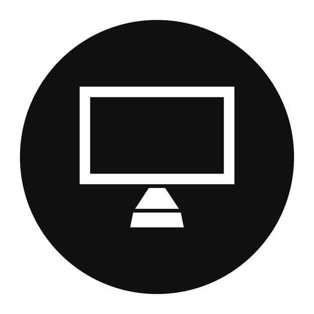 Illustrazione vettoriale del monitor TV