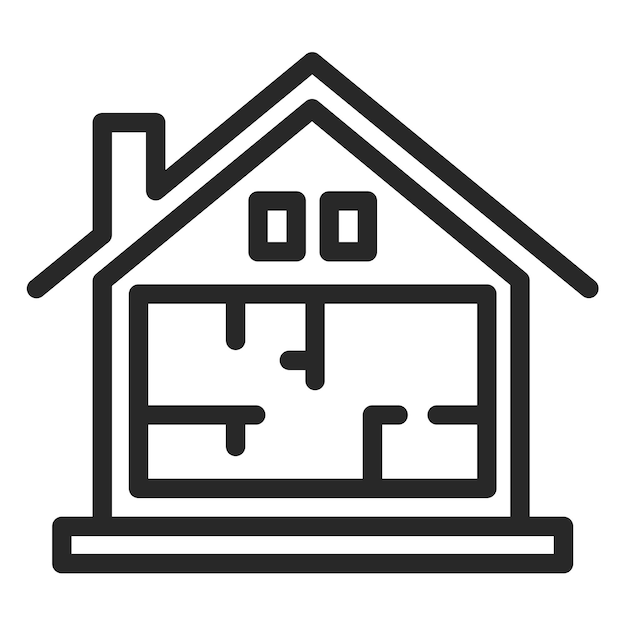 Illustrazione vettoriale del progetto della casa
