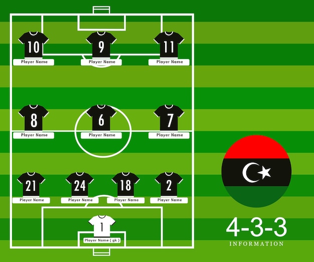 Illustrazione vettoriale del torneo di calcio della scaletta