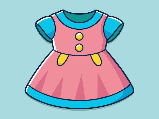 Illustrazione vettoriale del vestito per bambini