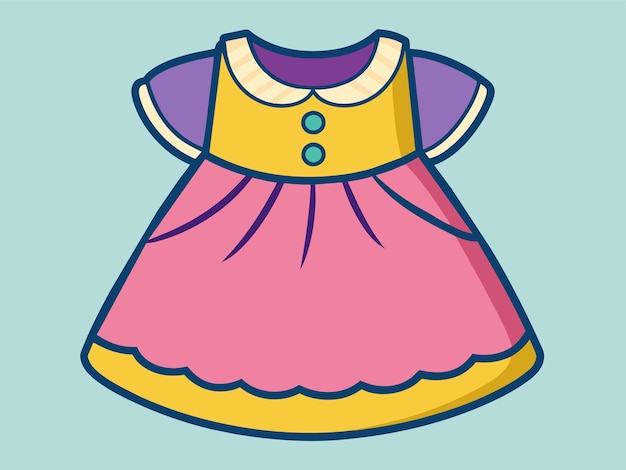 Illustrazione vettoriale del vestito per bambini