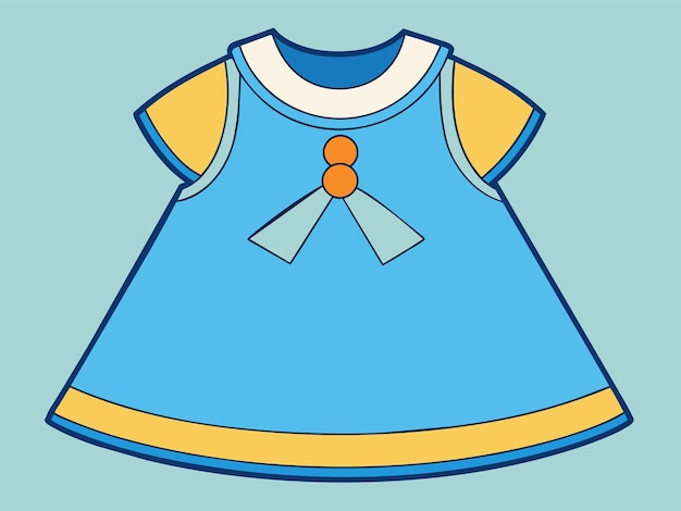 Illustrazione vettoriale del vestito per bambini