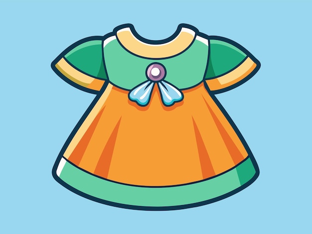 Illustrazione vettoriale del vestito per bambini