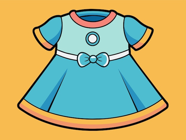 Illustrazione vettoriale del vestito per bambini