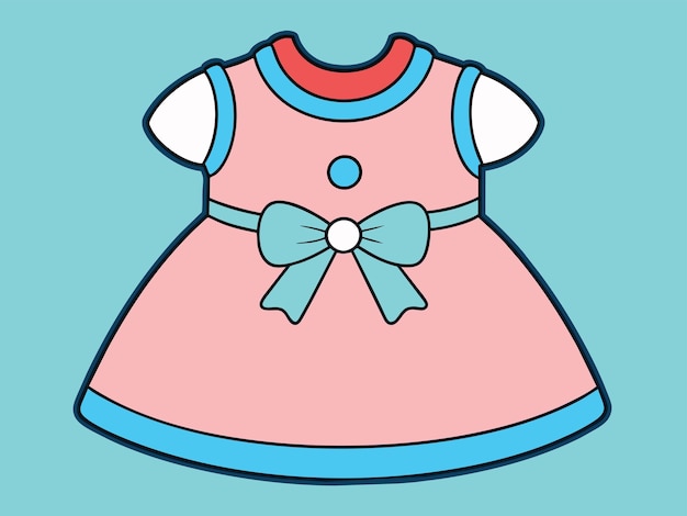 Illustrazione vettoriale del vestito per bambini