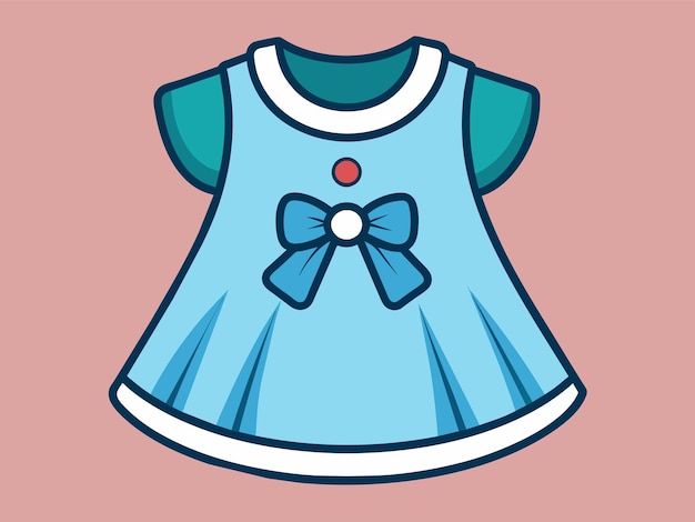 Illustrazione vettoriale del vestito per bambini