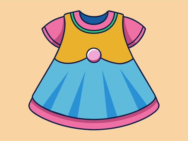 Illustrazione vettoriale del vestito per bambini