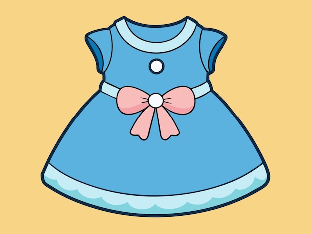 Illustrazione vettoriale del vestito per bambini