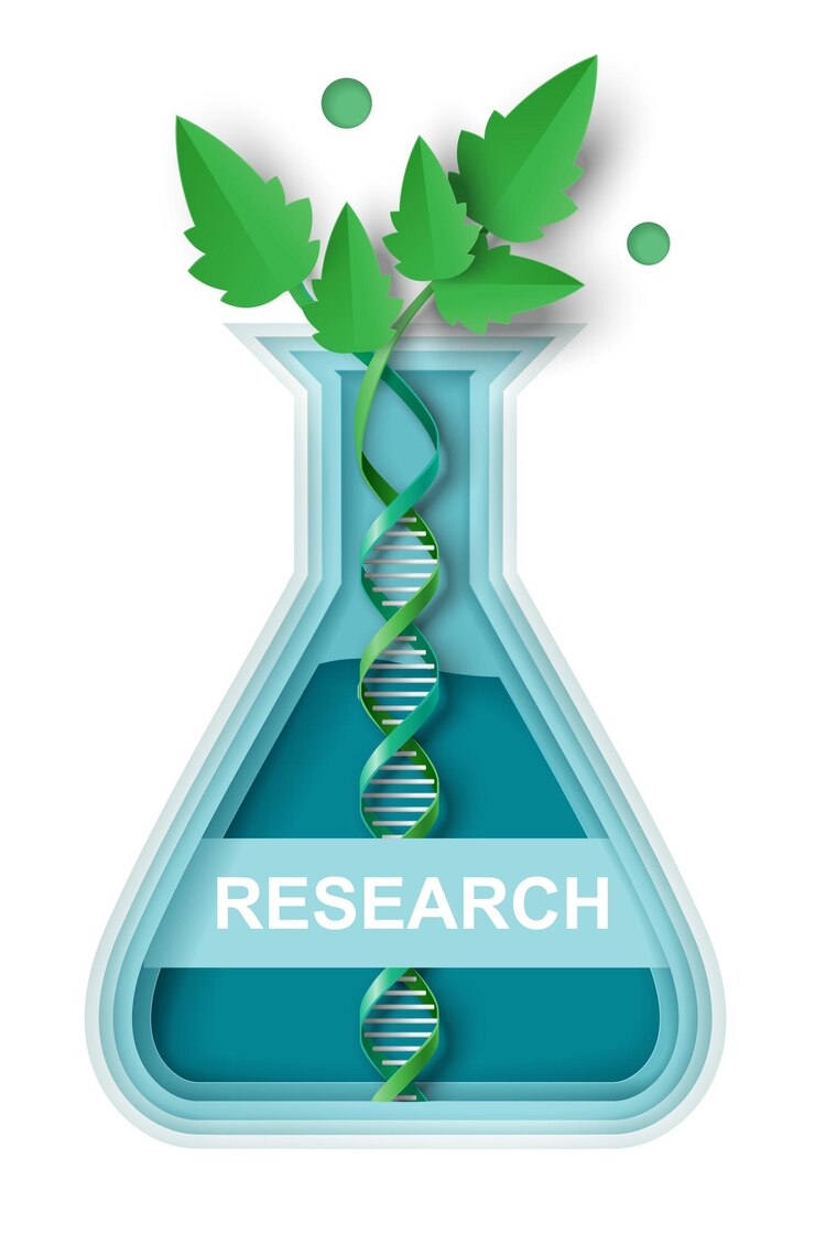 Vettore illustrazione vettoriale dell'ecoscienza e della biotecnologia