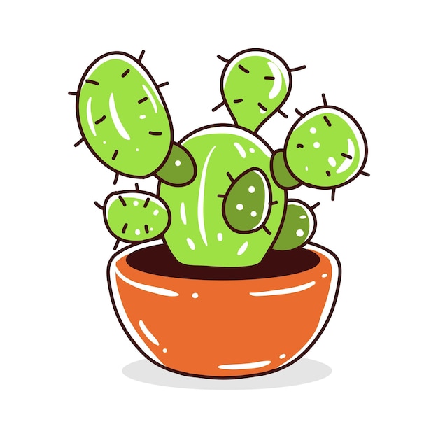 Illustrazione vettoriale dell'elemento del cactus succulento