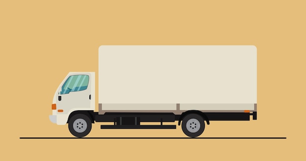 Illustrazione vettoriale dell'icona del camion del servizio di consegna espressa