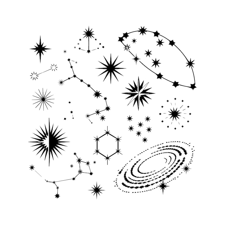 Vettore illustrazione vettoriale dell'icona della stella scintillante
