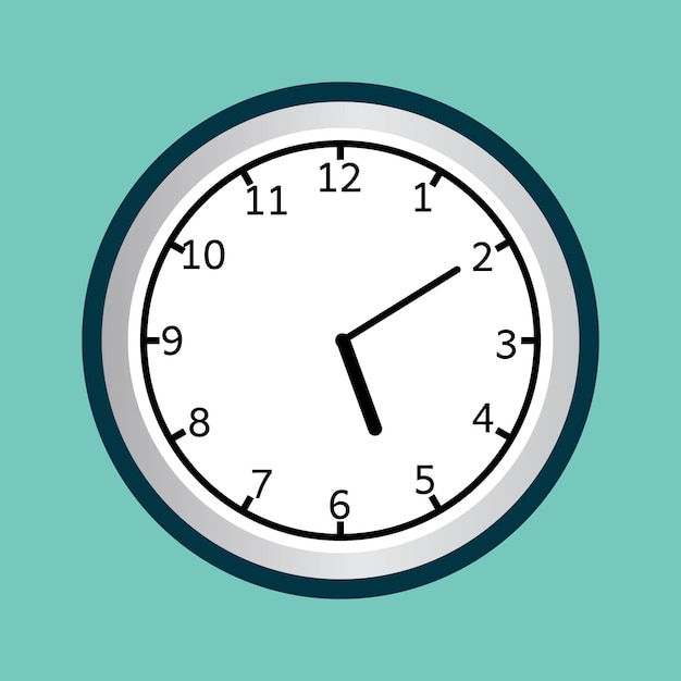 illustrazione vettoriale dell'orologio a parete