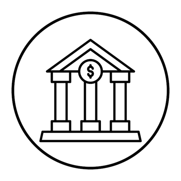 Illustrazione vettoriale della banca