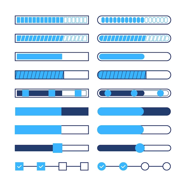 Illustrazione vettoriale della barra di caricamento tecnologica futuristica