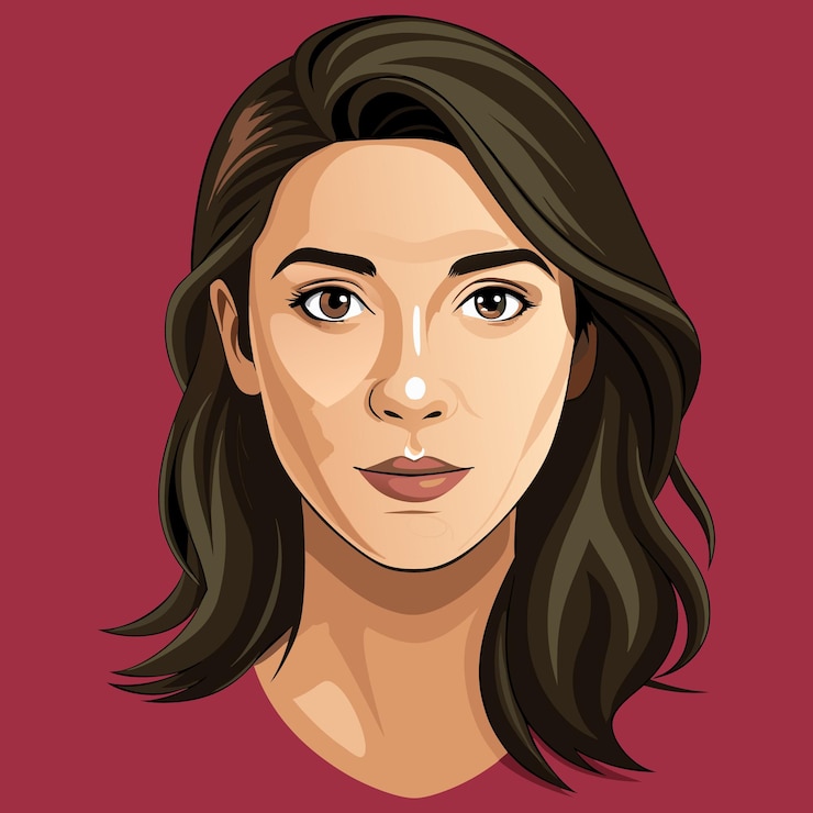 Vettore illustrazione vettoriale della bellezza della faccia delle donne