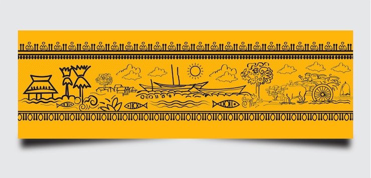Illustrazione vettoriale della cultura bengalese