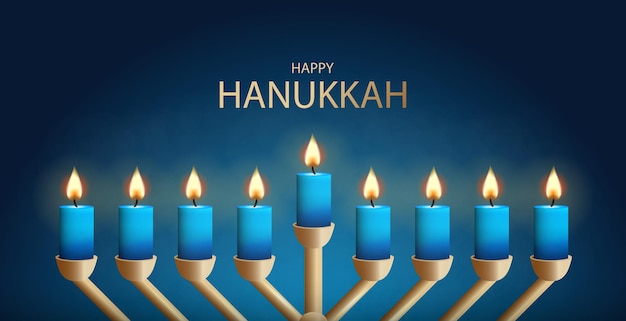 Illustrazione vettoriale della festa ebraica Hanukkah