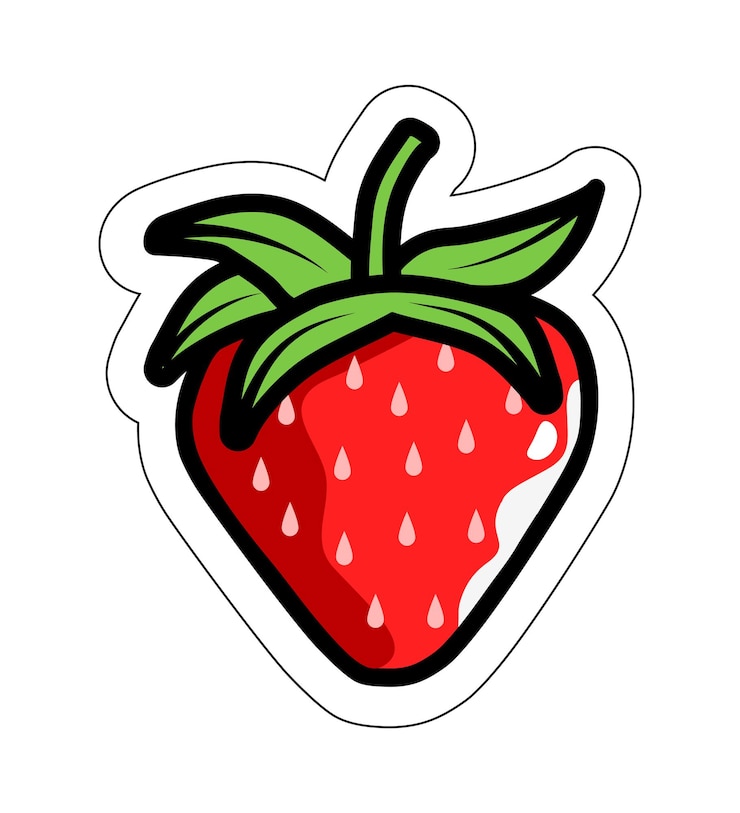 Vettore illustrazione vettoriale della fragola